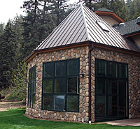 Windows installed for a pool room addition in Evergreen, Colorado